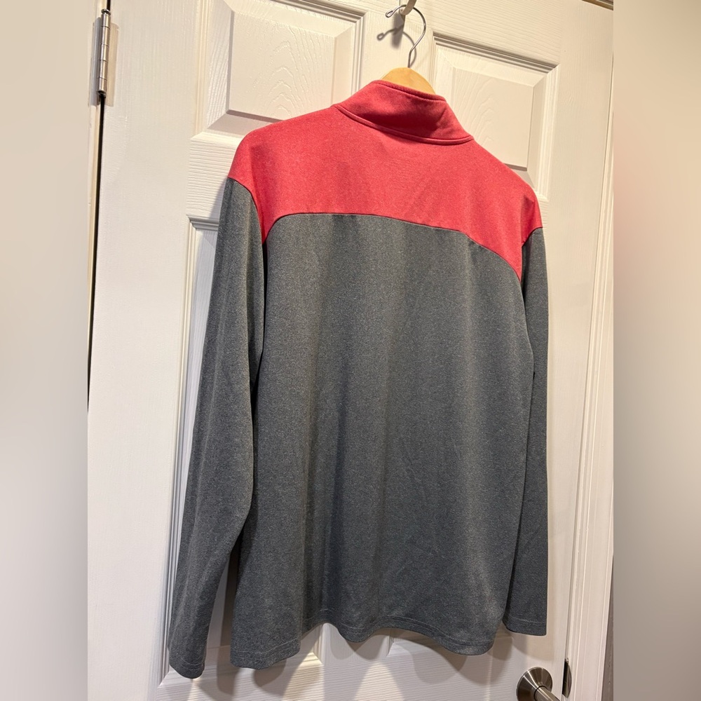 Evoshield Gray Quarter-Zip Pullover With Coral Ac… - image 8